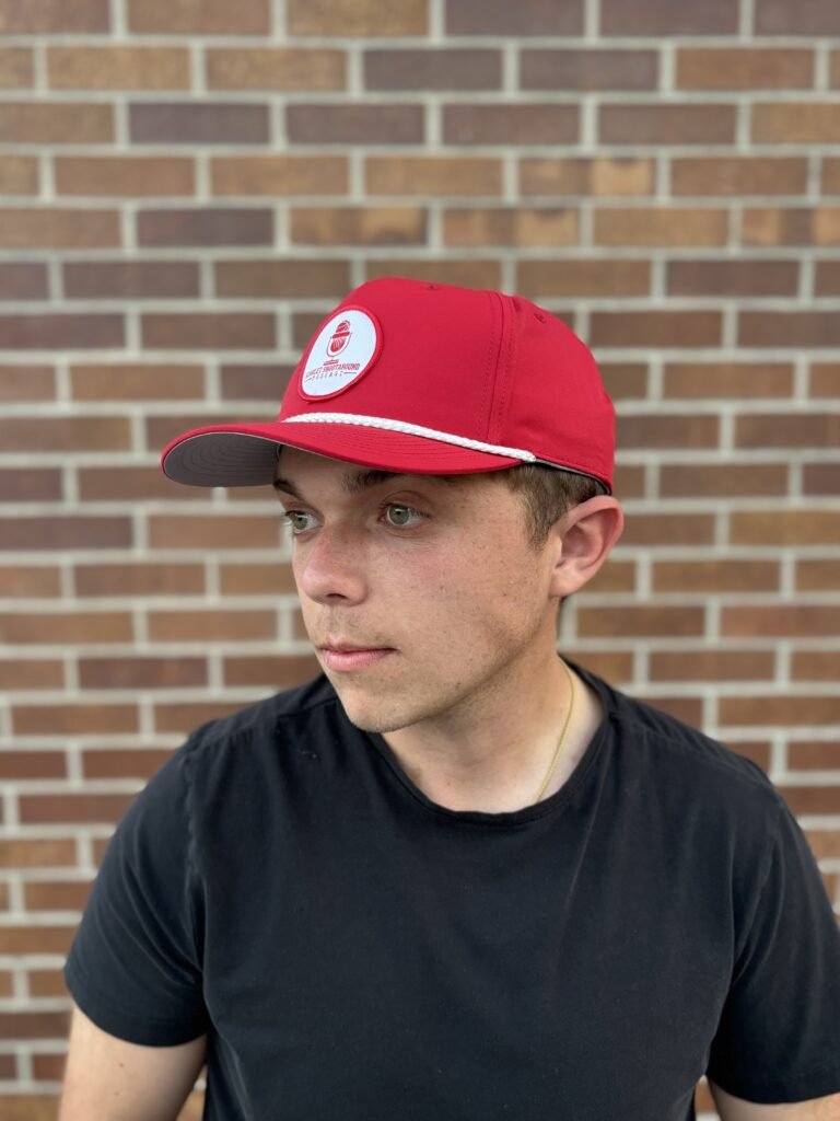 richardson logo rope hat red