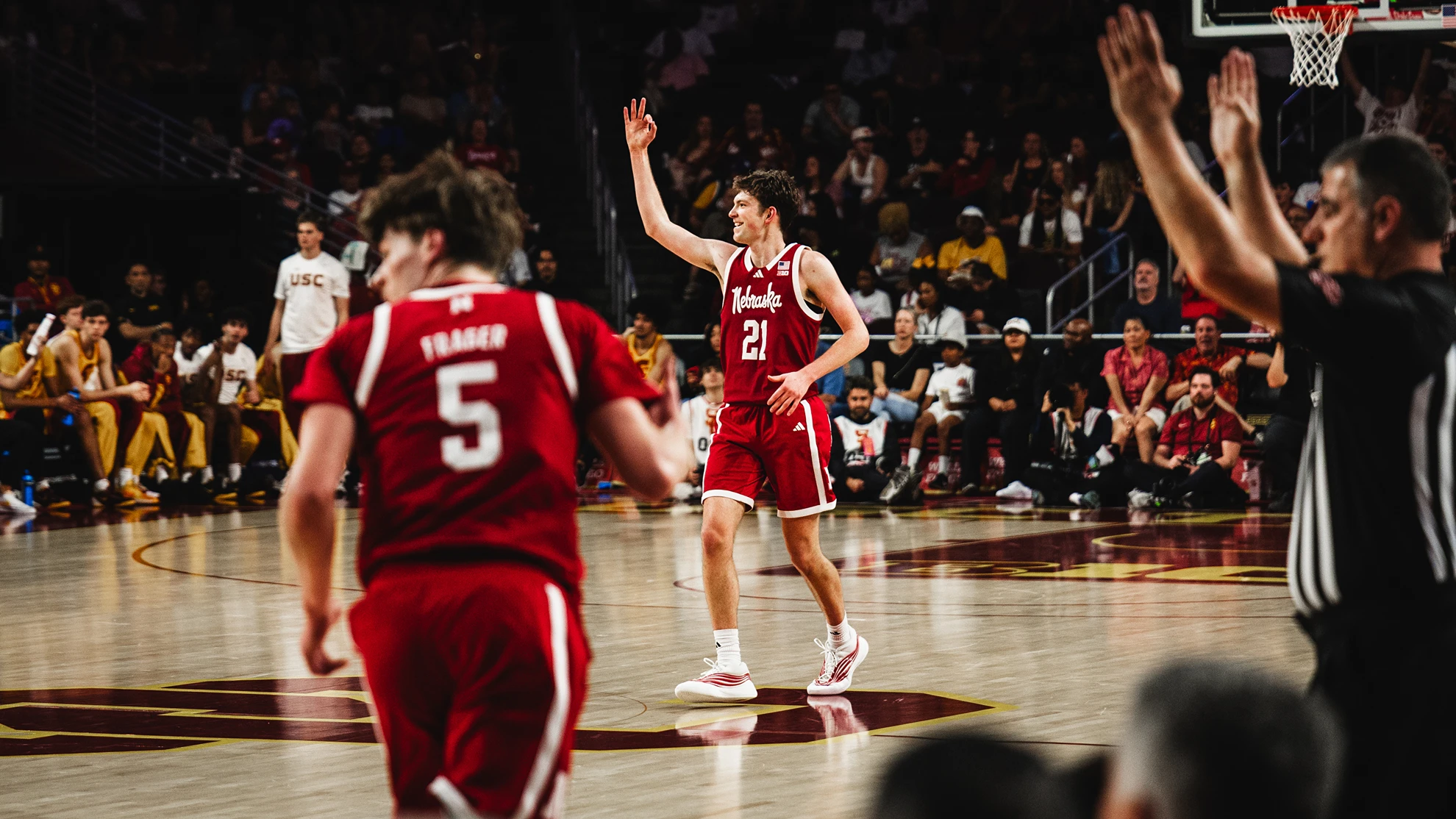 Blake Nebr #12 Nebraska Dominates Second Half, Defeats USC 82-67 ...